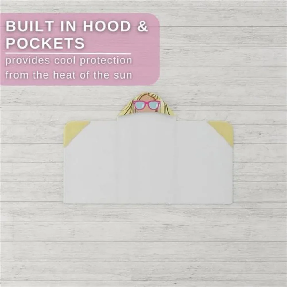 Barbie Bath/Pool/Beach Cotton Hooded Towel for Girls
